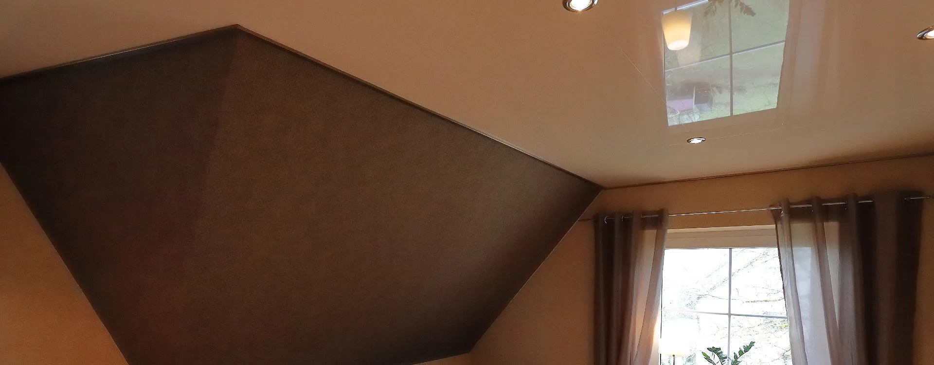 Lackspanndecke – Gästezimmer, mattes Finish